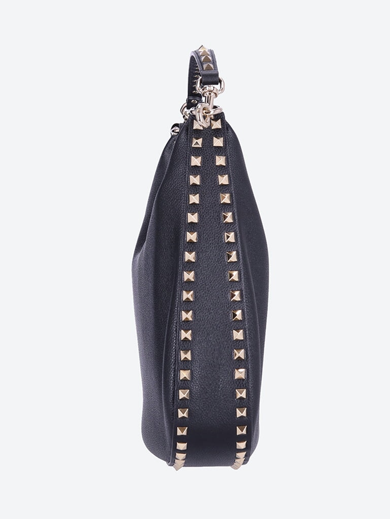 Rockstud leather hobo bag 3
