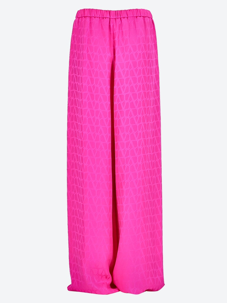 Silk jacquard pants 3