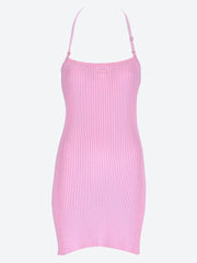 Strap rib knit mini dress ref: