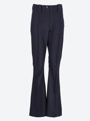 Stretch stripe bootcut pants ref:
