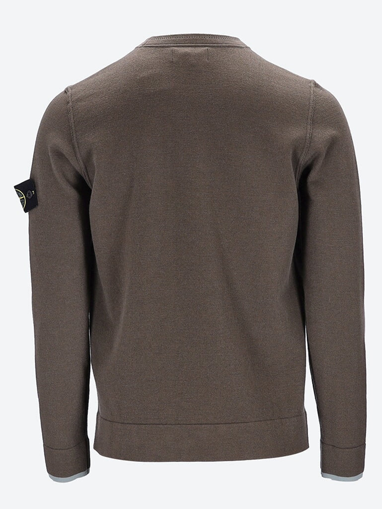 Stretch wool crewneck knitwear 3