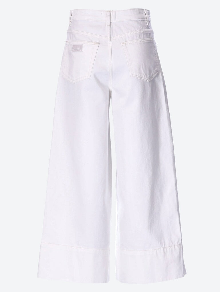 Jean recadré en jean blanc 3