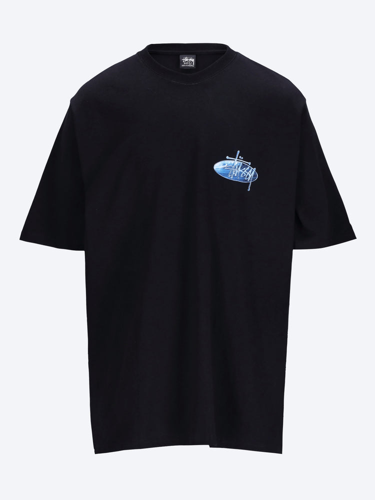Ovales T-Shirt mit Wellenmuster 1