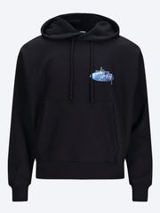 Wave oval hoodie ref: