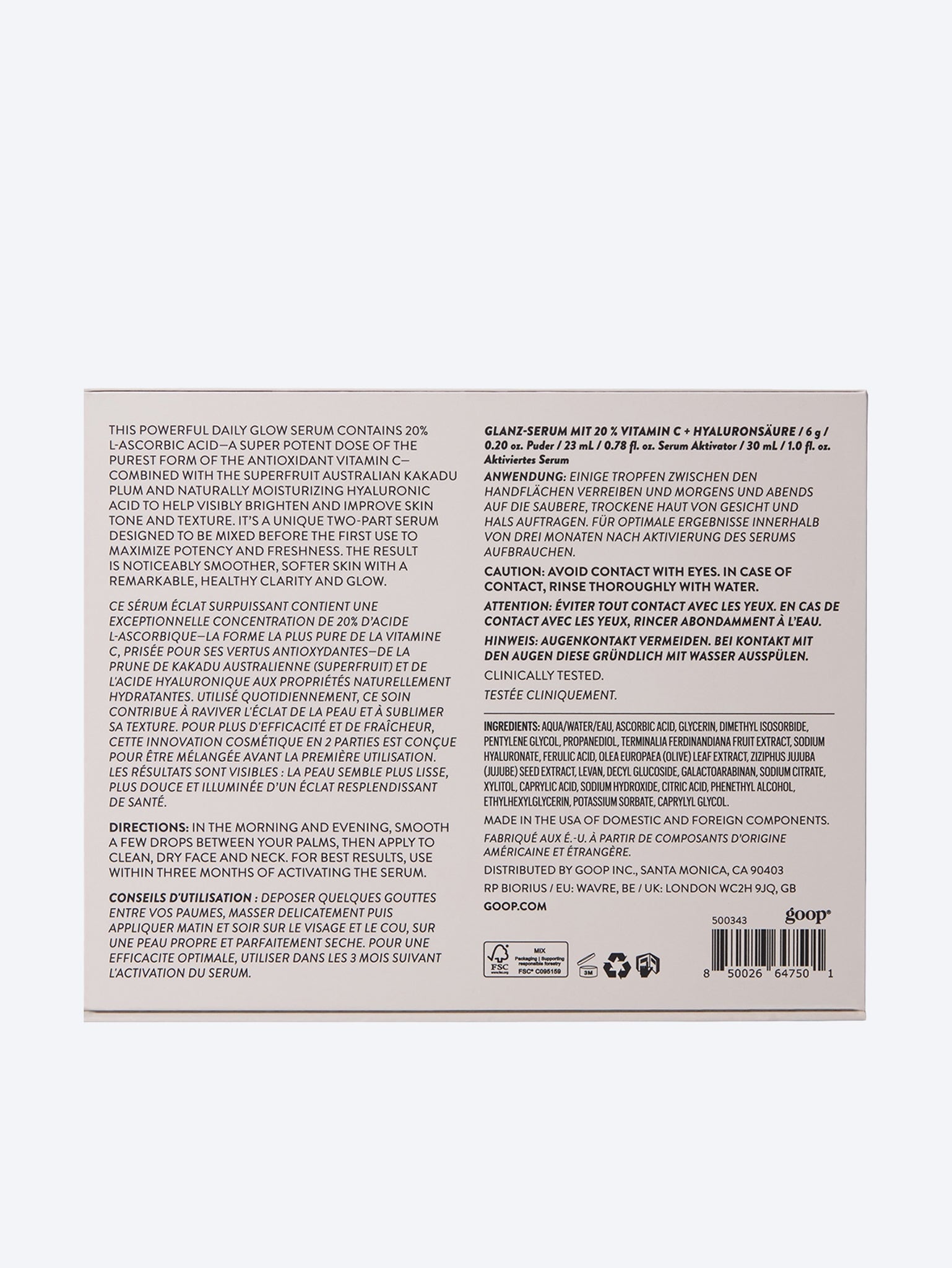 20% vitamin c + hyaluronic acid glow serum 3