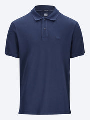 24/1 piquet pigment dyed short sleeve polo ref: