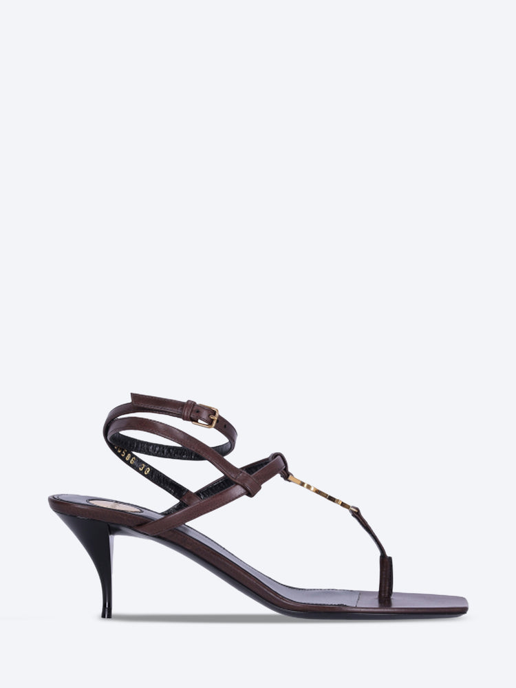 Leather mid heel pumps 1