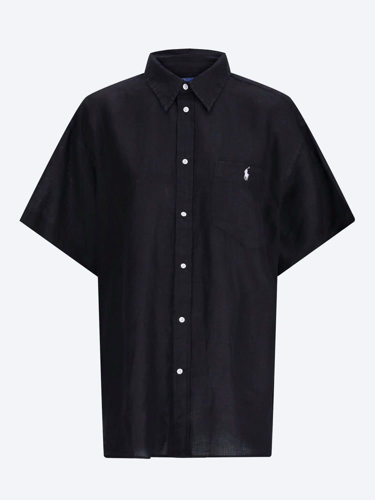 Chemise sport tissée en lin 1