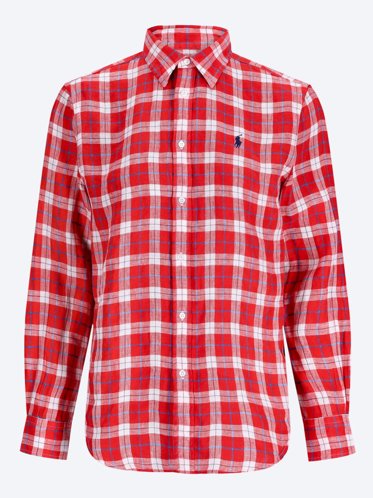 Chemise classique à manches longues en lin 1
