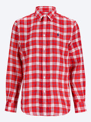 Chemise classique à manches longues en lin ref: