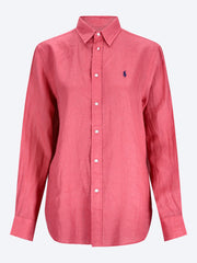 Chemise classique à manches longues en lin ref: