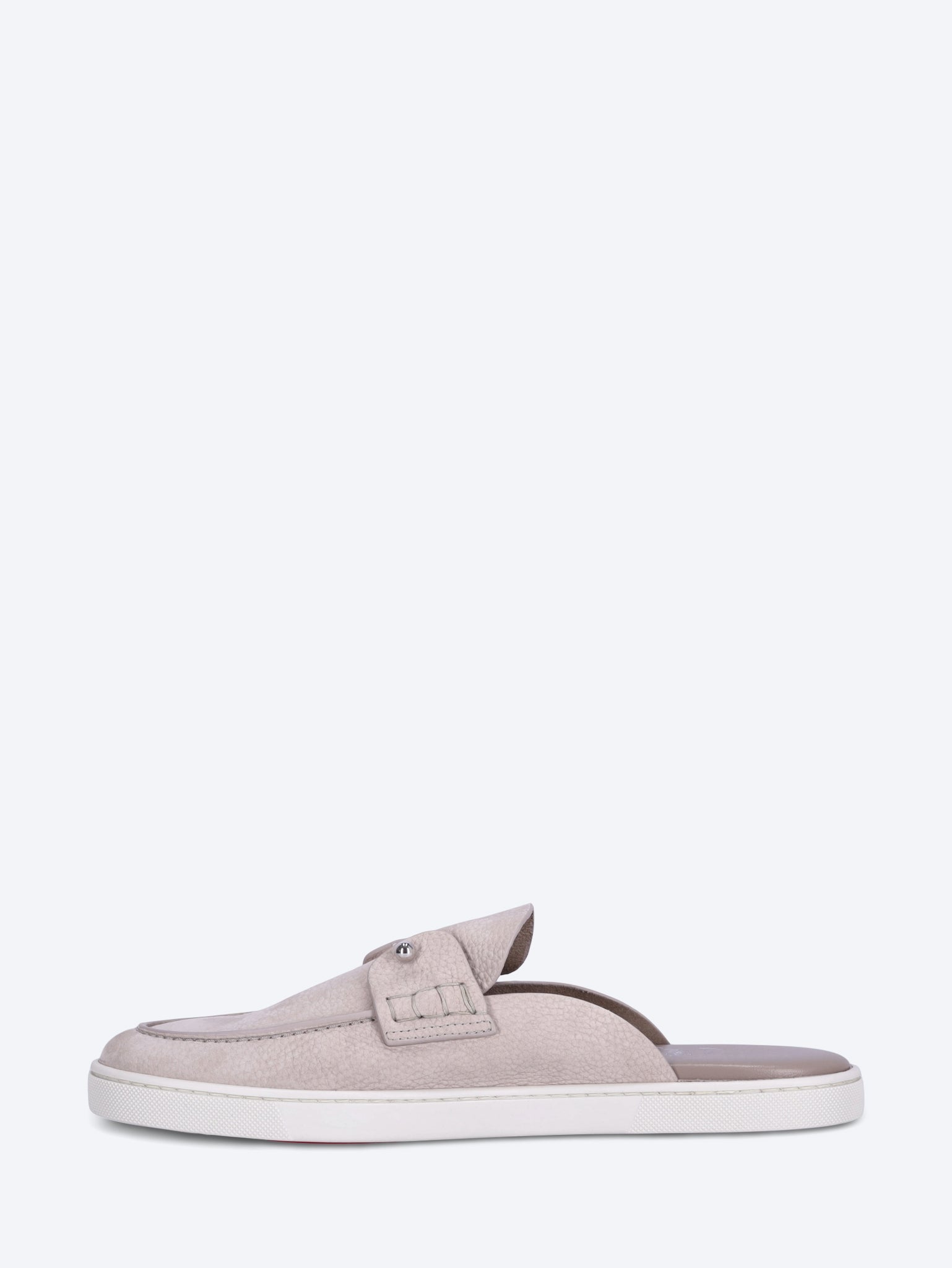 Flache Chanme-Loafer aus genarbtem Nubukleder 4