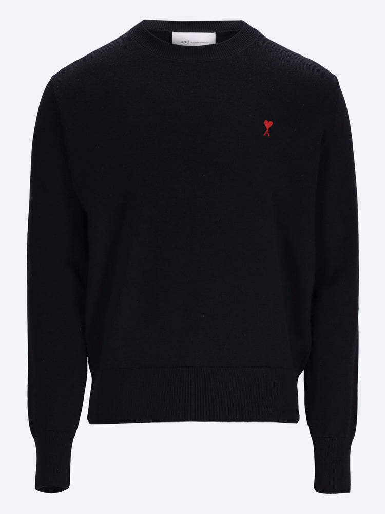 Pullover mit Rundhalsausschnitt und Ami de Coeur-Pullover 1