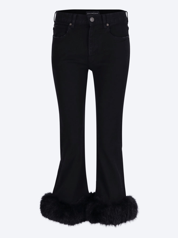 Pantalon capri évasé 1
