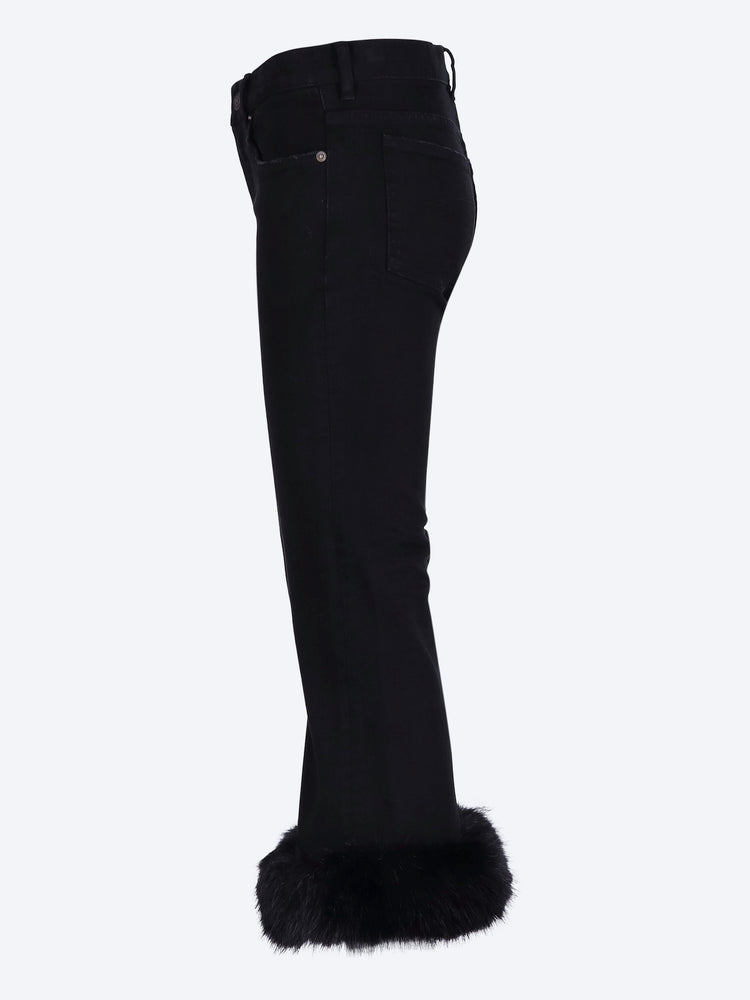 Pantalon capri évasé 2