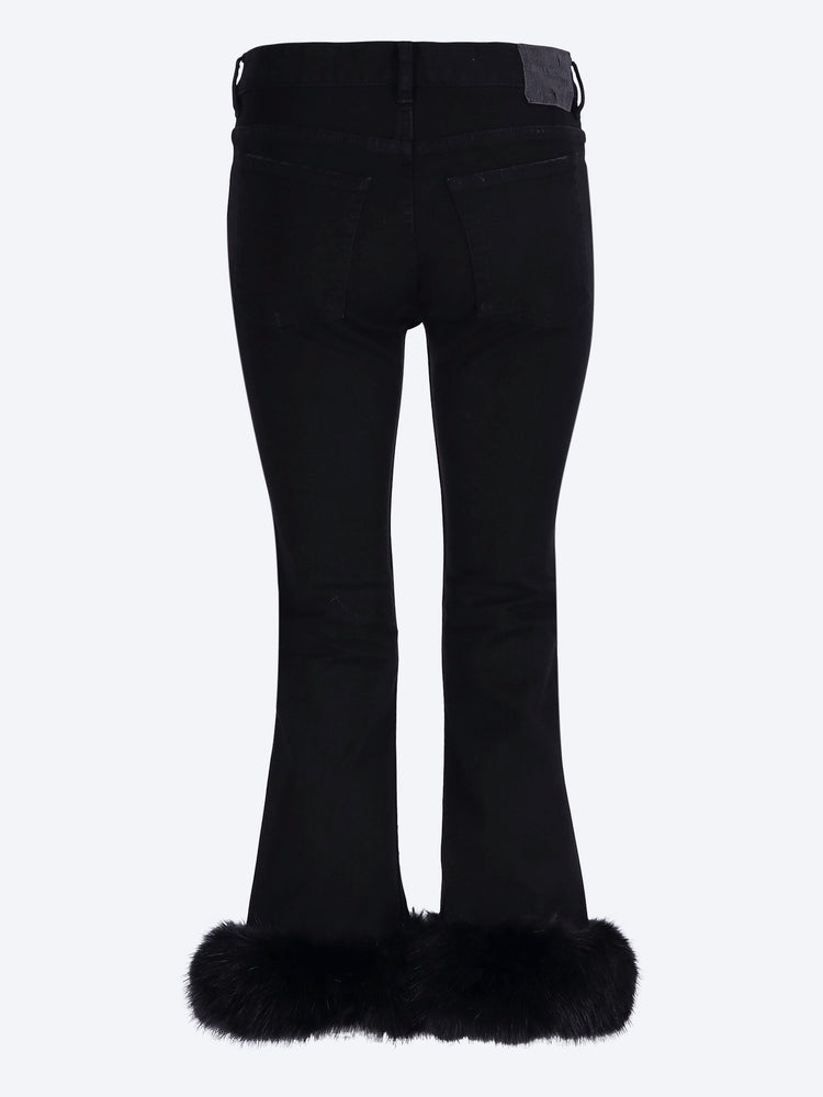 Pantalon capri évasé 3