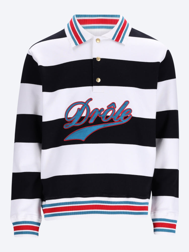 Drùle-Poloshirt mit bestickten Streifen 1