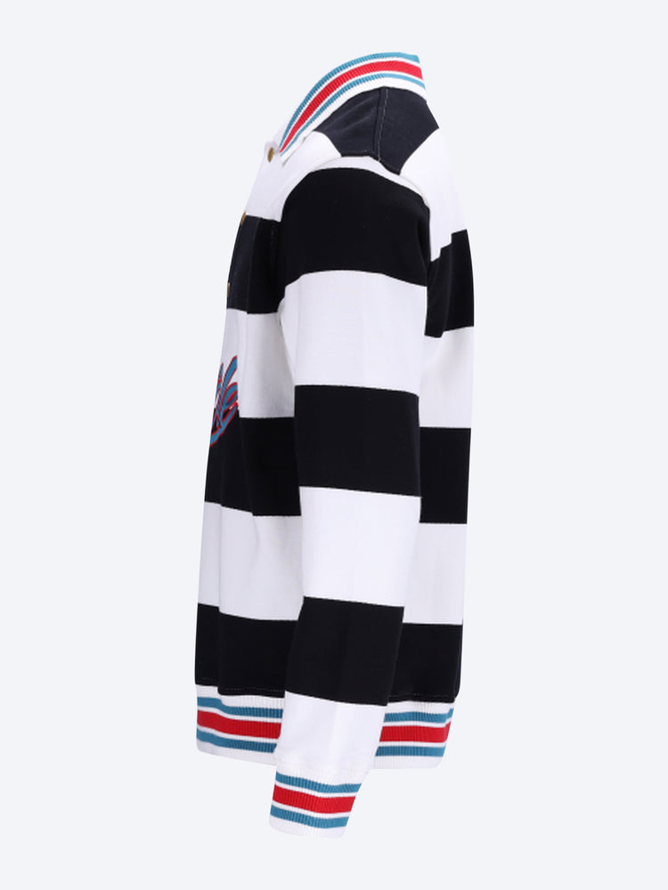Drùle-Poloshirt mit bestickten Streifen 2