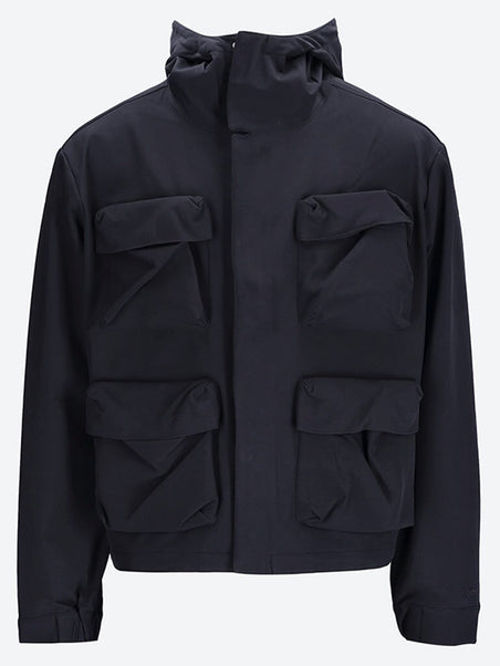 3d pockets hooded pes jacket