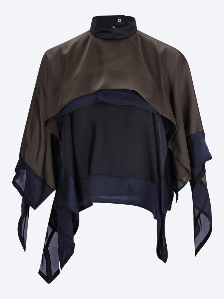 Pullover aus Satin und Chiffon 1