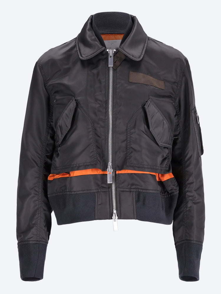 Nylon twill blouson jacket 1