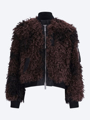 Curly faux fur blouson jacket ref: