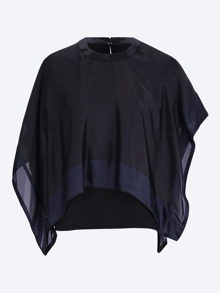 Satin x cotton jersey t-shirt 1