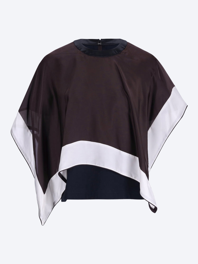 Satin x cotton jersey t-shirt 1