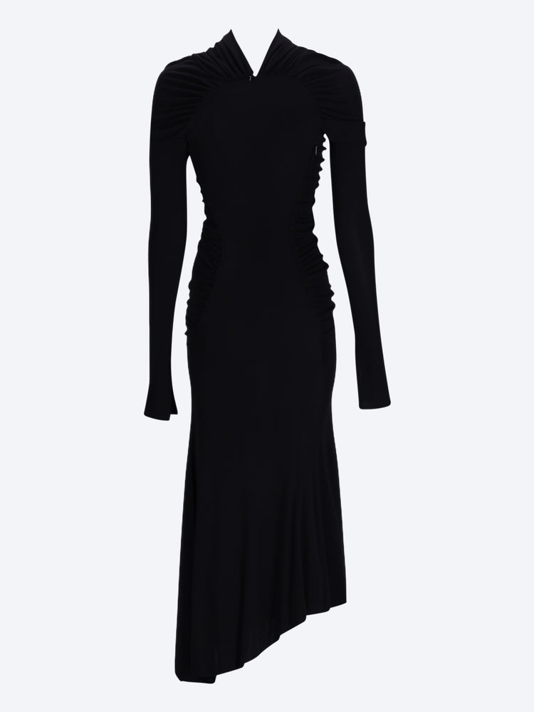 Robe froncée à manches longues 3