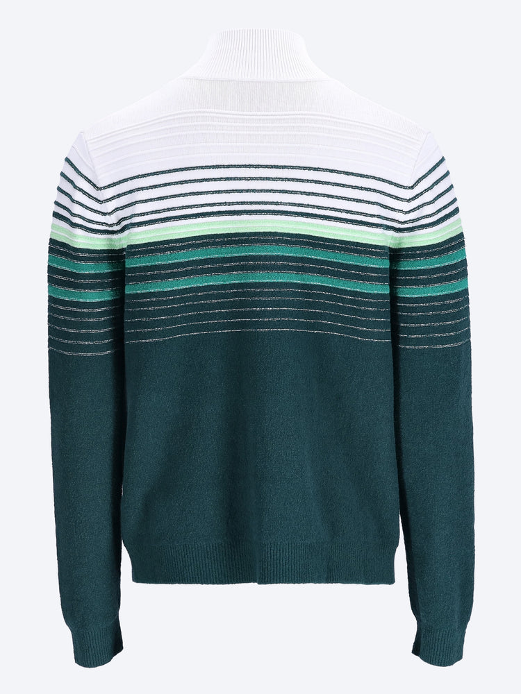 Boucle stripe zip up sweatshirt 3