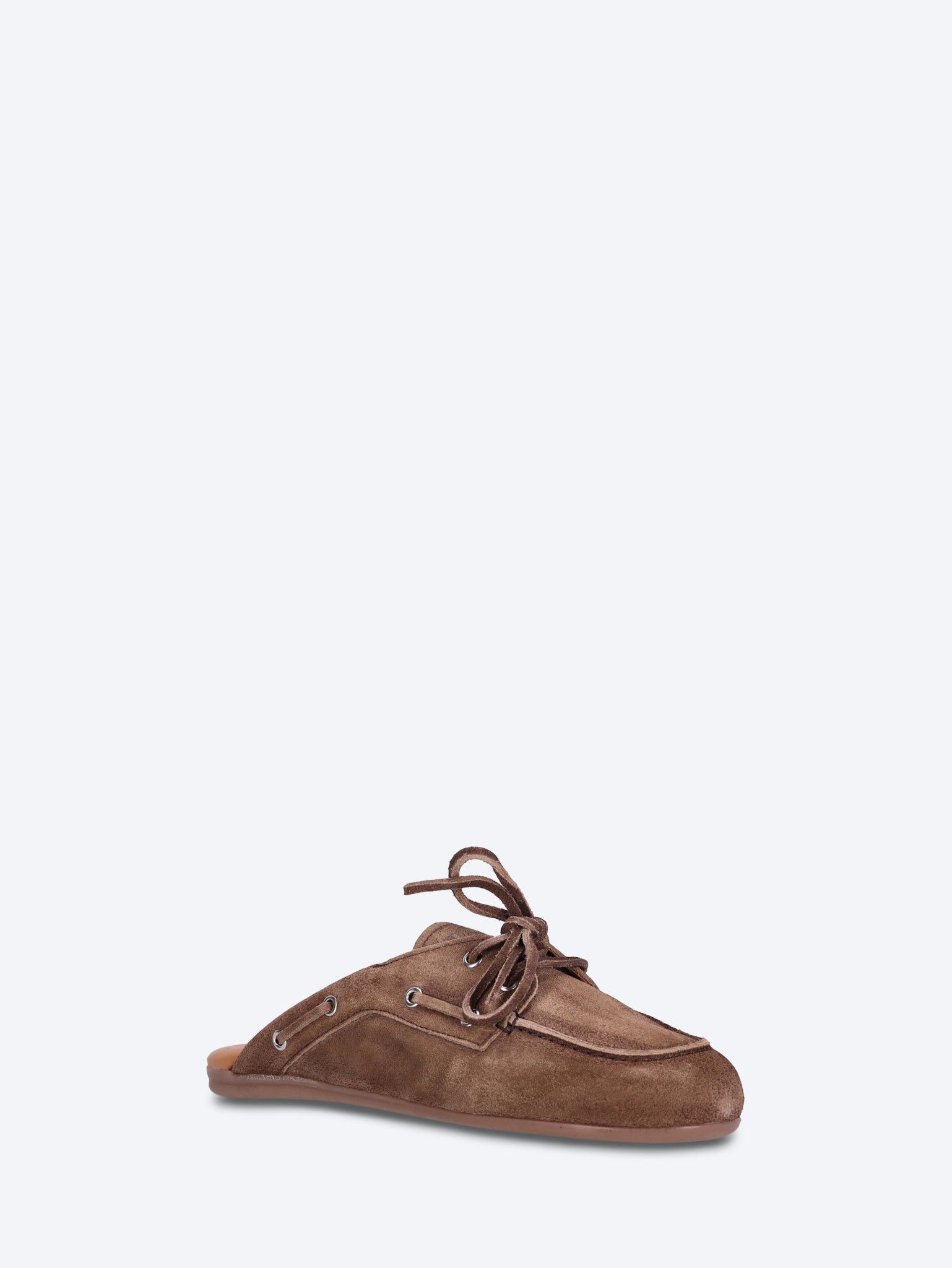 Mocassins mules en daim brossé Boat 2