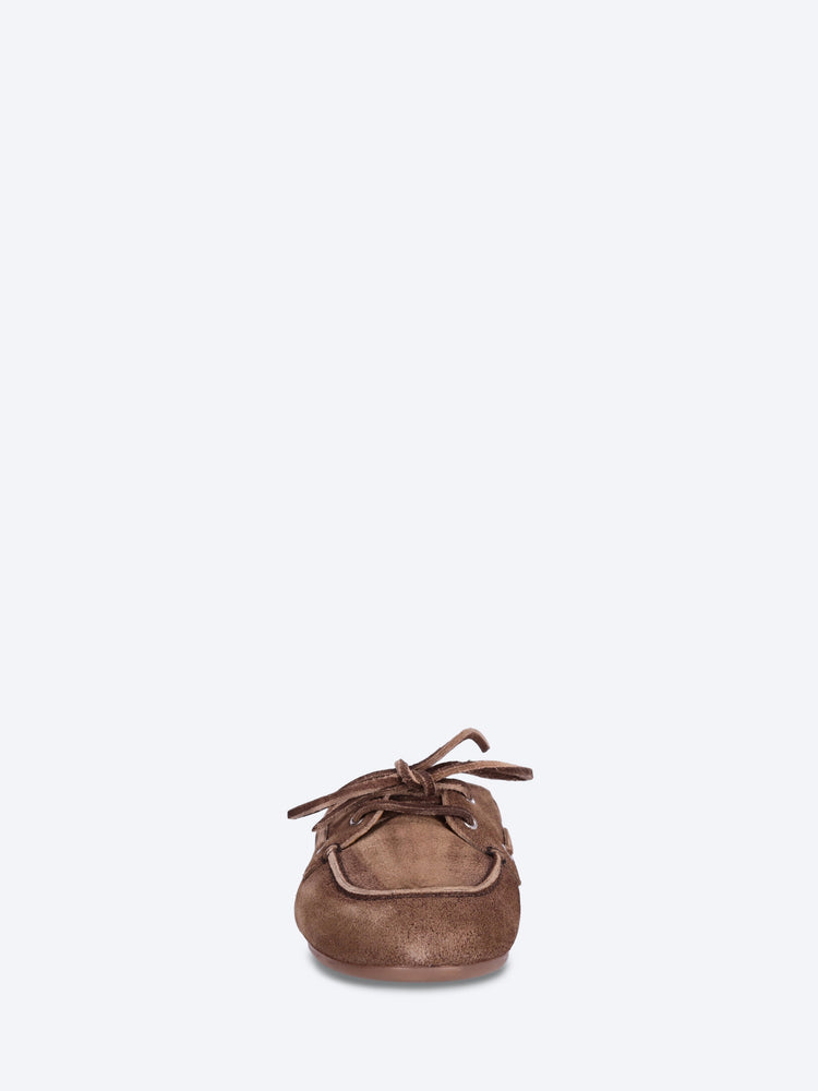 Mocassins mules en daim brossé Boat 3