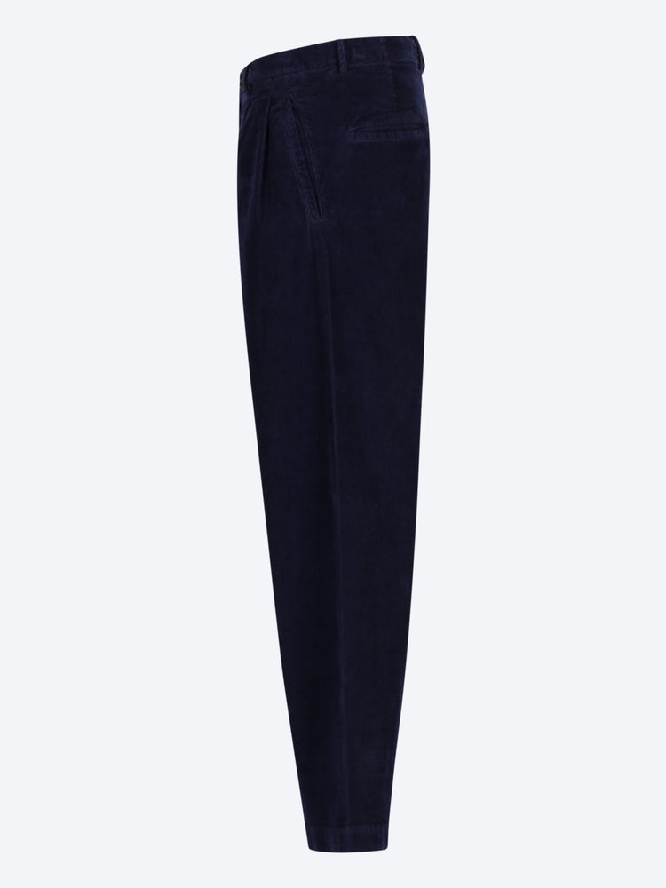 Pantalon ample sans couture en velours côtelé 2