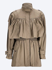 Kurzer Trenchcoat mit hohem Kragen ref: