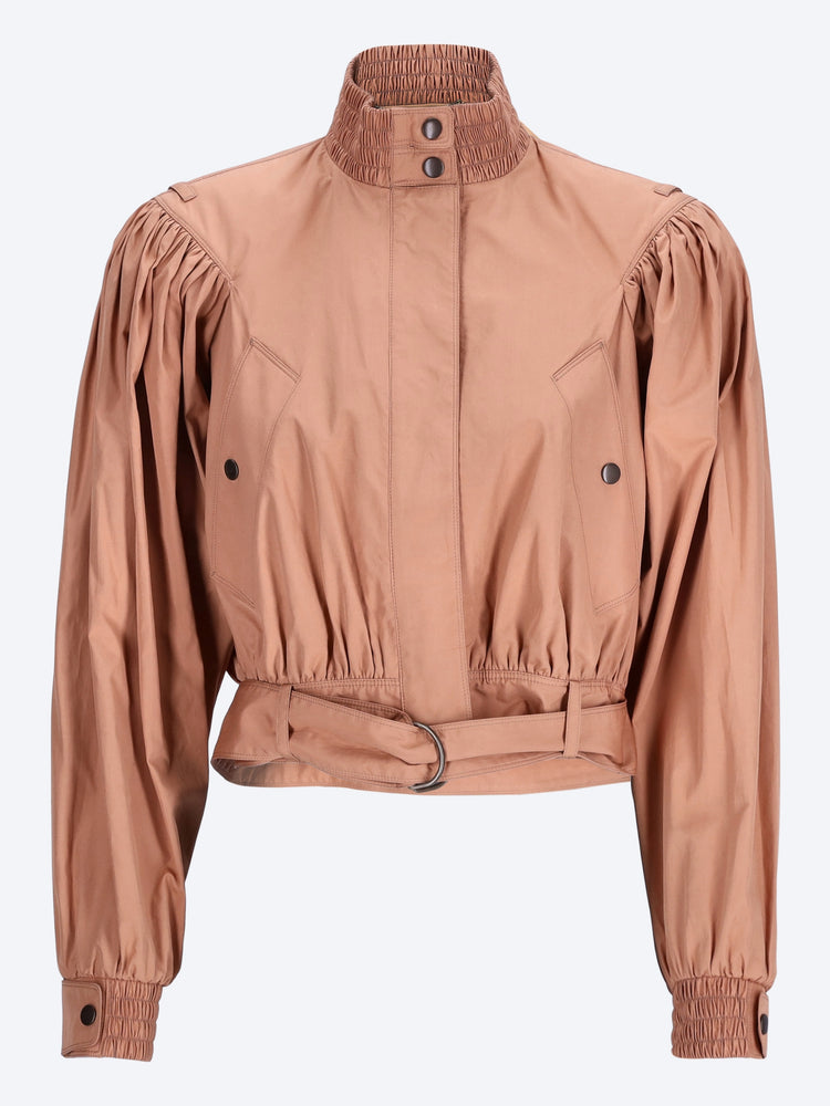 Gathered cropped jacket 1