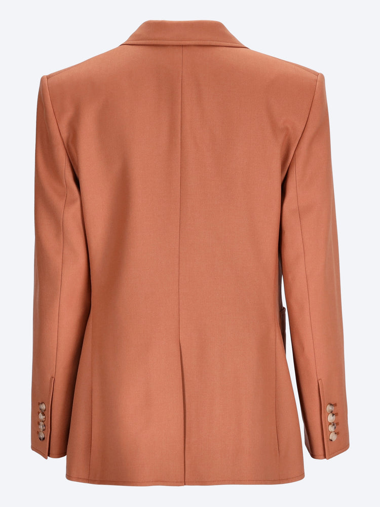 Veste de tailleur à simple boutonnage en gabardine de laine 3