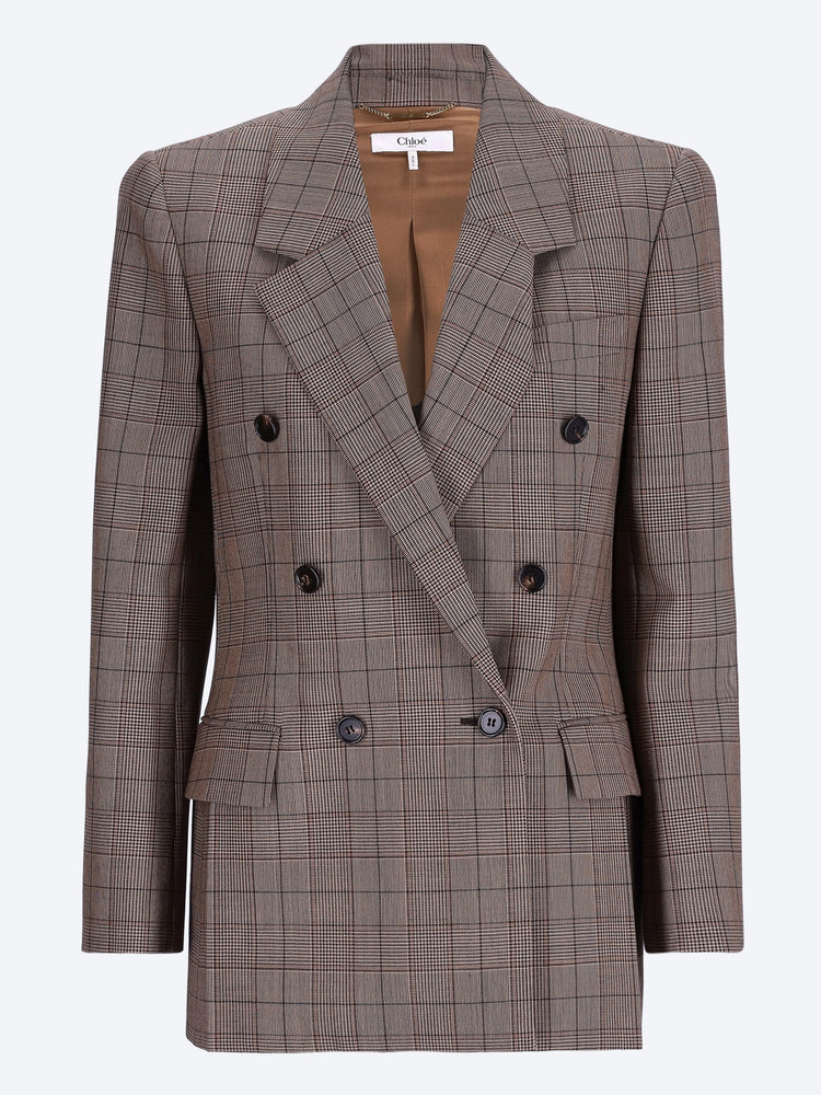 Veste de tailleur croisée en laine Chack 1
