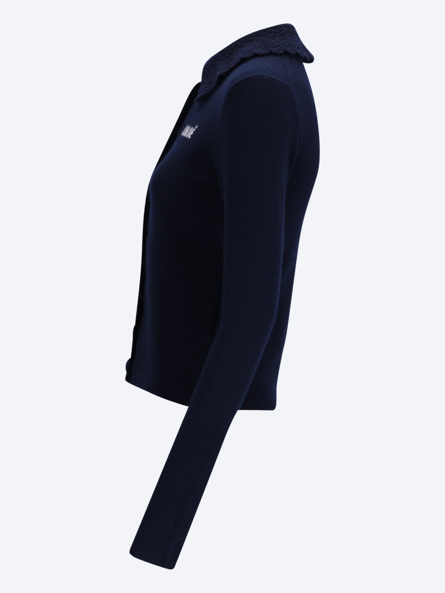 Fitted logo cardigan 2