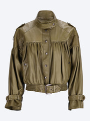 High-neck cropped jacket ref: