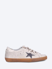Super star suede upper and toe hf tongue glitter star leather heel sneakers ref: