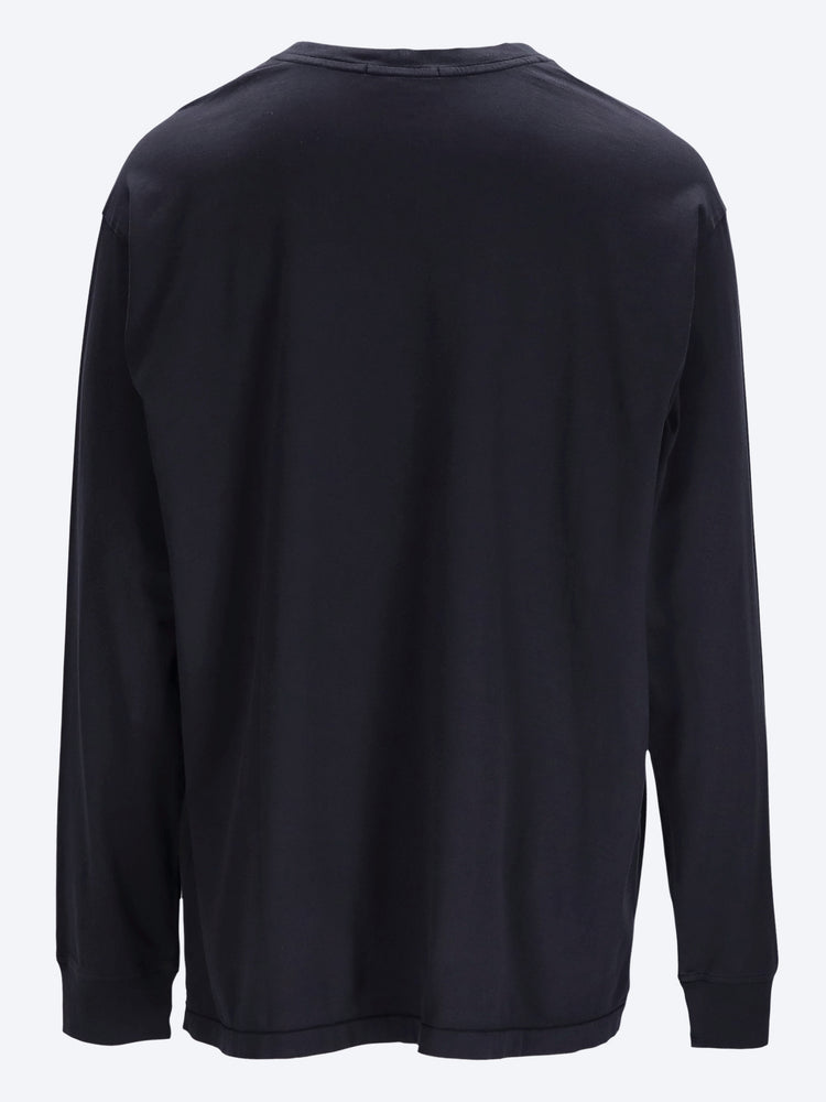 Garment dyed long sleeve t-shirt 3