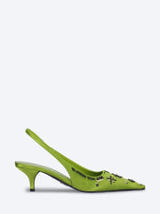 Raso Ricamo Pumps mit offenem Absatz ref: