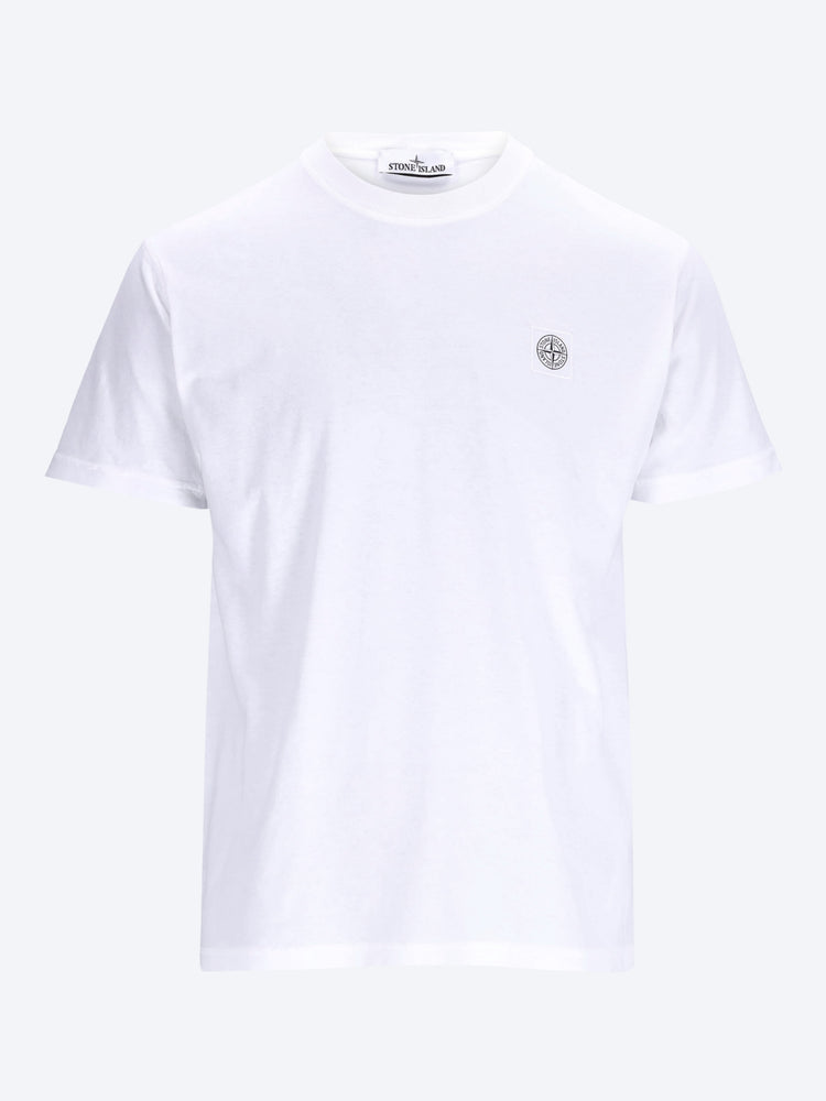 Organic cotton jersey garment dyed short sleeve t-shirt 1