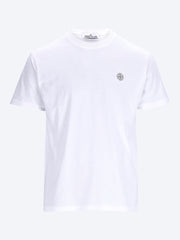 Organic cotton jersey garment dyed short sleeve t-shirt ref: