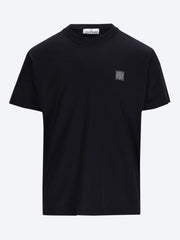 Organic cotton jersey garment dyed short sleeve t-shirt ref: