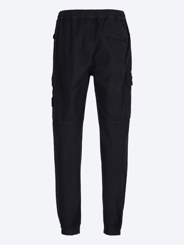 Stretch organic broken twill cotton garment dyed old effect pants 3