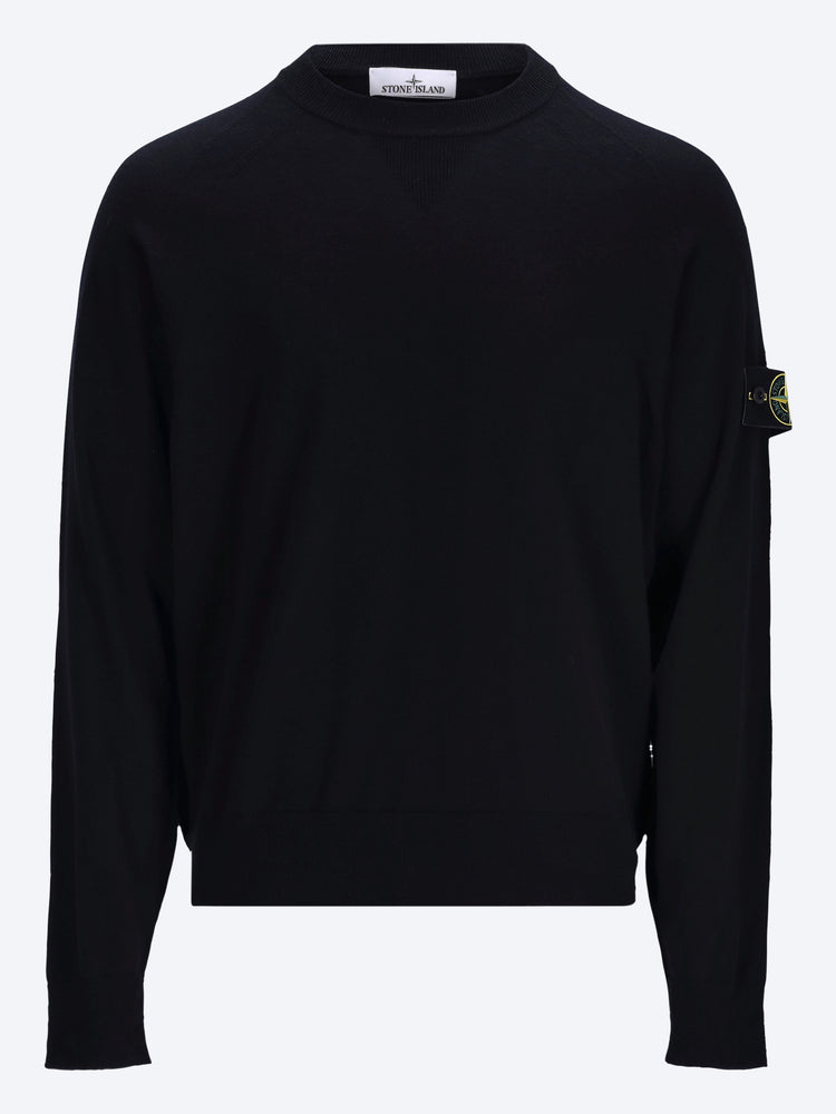 Stretch rws wool crewneck sweater 1