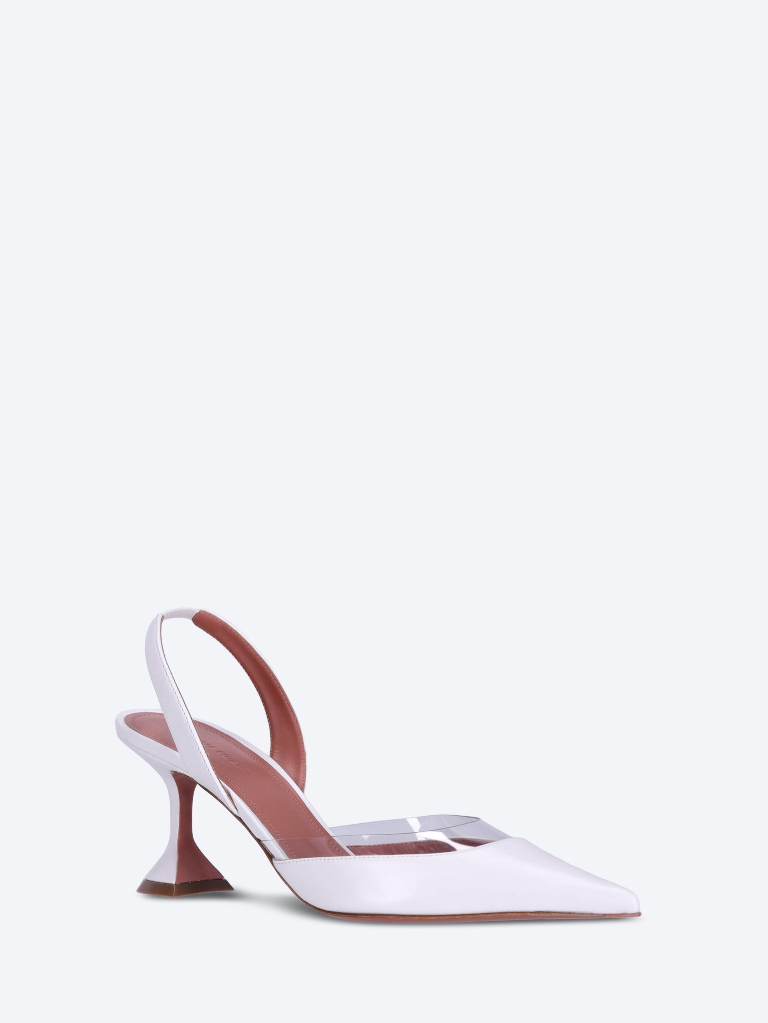 Escarpins Lara Sling 70 en nappa blanc 2