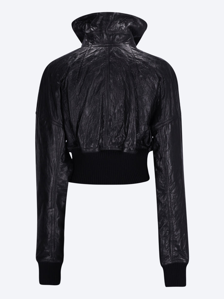 Bomber court matelassé en cuir Dracuflight 3