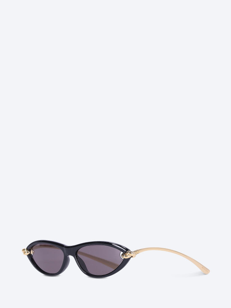 Cat-Eye-Sonnenbrille mit Knotenmuster 2